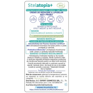 Crema de refacere a lipidelor Stelatopia+, 150 ml – Mustela - Img 3