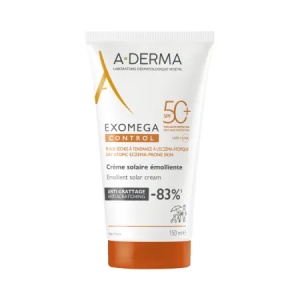 Crema emolienta cu protectie solara SPF50+ Exomega Control – 150 ml, ADerma - Img 1