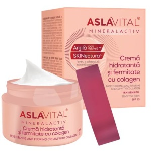 Crema hidratanta cu colagen pentru fermitate Mineralactiv, 50 ml, Aslavital - Img 1