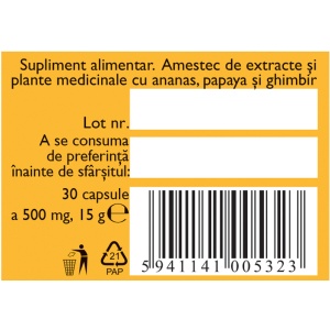 Digestie Usoara D57, 30 capsule – Fares - Img 3