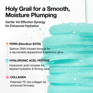 Dischete hidratante cu PDRN si acid hialuronic 100 Hyaluronic Acid Glow Pad Face Toner, 60 bucati, Anua - Img 2