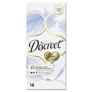 Discreet Deo Skin Love Absorbante Zilnice Multiform, 18 bucăți