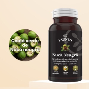Faunus Nucă Neagră 400 mg, 60 capsule vegetale - Img 4