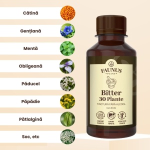 Faunus Tinctura Bitter Complex din 30 de Plante Fără Alcool, 200 ml - Img 4