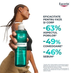 Gel de curățare purifiant cu acid salicilic DermoPure, 200 ml, Eucerin - Img 4