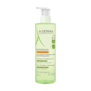 Gel spumant 2 in 1 Exomega Control, 500 ml, ADerma