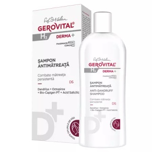 Gerovital H3 Derma+ sampon antimatreata cu Octopirox si acid salicilic, 200 ml