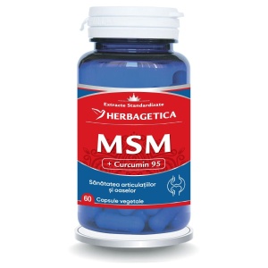 Herbagetica MSM, pachet 2 x 30 capsule