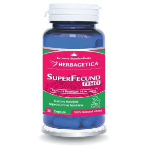 Herbagetica Superfecund Femei, 30 capsule
