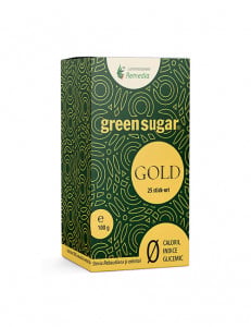 Îndulcitor Green Sugar Gold, 25 stickuri, Laboratoarele Remedia