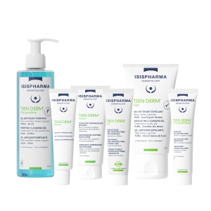 IsisPharma Teen Derm Gel Sensitive gel purifiant pentru ten sensibil, gras sau mixt, 250 ml - Img 3