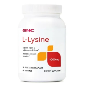 L-Lysine 1000 mg, 90 tablete – GNC - Img 1