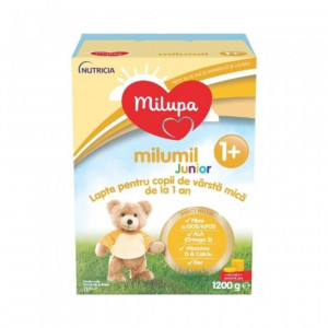 Lapte praf Milumil Junior 1+, de la 12 luni, 1200g, Milupa