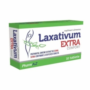 Laxativ Natural cu Extract de Senna, 30 comprimate, PharmA-Z