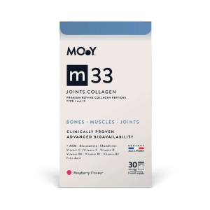 m33 Colagen Bovin Articulatii – Aroma Zmeura, 390 g - Img 1