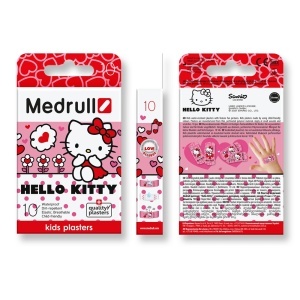 Medrull Hello Kitty Plasturi Sterili pentru Copii, 10 bucăți - Img 3