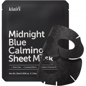 Midnight Blue Masca de fata cu efect calmant, 1 bucata, dear Klairs