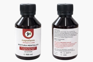 Mixtura mentolata cu mentol, musetel si aloe vera, 100 ml, Napofarm - Img 3