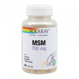 MSM 750 mg Solaray, 90 capsule vegetale, Secom - Img 2