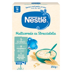 Nestle Multicereale cu Stracciatella – Cereale instant copii 18 luni+, 250g - Img 1