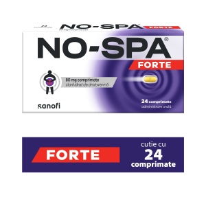 No-Spa Forte 80 mg, 24 comprimate – Sanofi