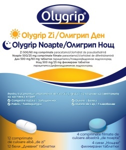 Olygrip Zi + Noapte, 500/60 + 500/25, 12+4 comprimate, Kenvue - Img 2