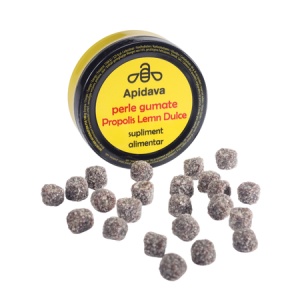 Perle gumate cu Propolis și lemn dulce, 50 g, Apidava