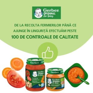 Piure natural de prune Gerber 80 g - primul piure pentru bebelusi - Img 4