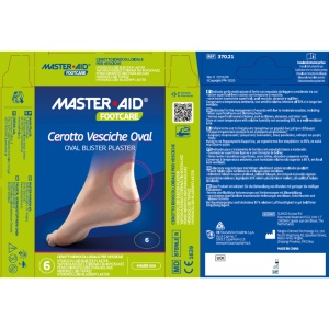 Plasturi hidrocoloidali pentru bășici Oval Foot Care Master Aid, 6 bucăți