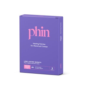 Plasturi termici pentru crampe menstruale, 3 bucăți, Phin