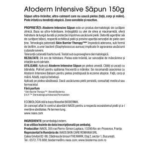 Săpun pentru piele uscată și atopică Atoderm Intensive, 150 g, Bioderma - Img 4