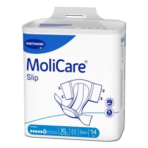 Scutece incontinenta severa adulți MoliCare Slip Extra Plus, mărime XL, 14 bucăți, Hartmann