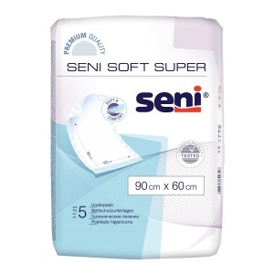 Seni Soft Super Aleze de Protecție 90 x 60 cm, 5 bucăți