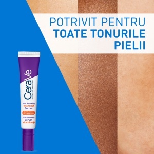 Serum cu 10% Vitamina C Pura Skin Renewing, 30 ml, CeraVe - Img 7