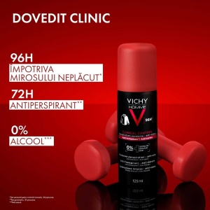 Spray antiperspirant pentru barbati impotriva mirosurilor neplacute Clinical Control 96H, 125 ml, Vichy - Img 3