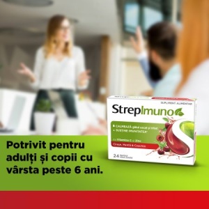Strepimuno cu Cirese, Menta si Coacaze, 24 Pastile - Img 3