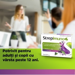 Strepimuno cu soc si echinacea, 24 pastile de supt – Reckitt - Img 5