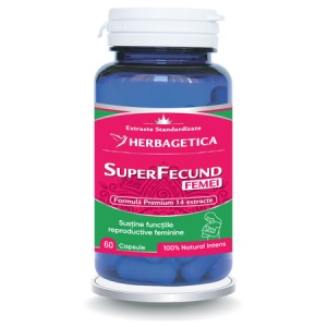 SuperFecund Femei, 60 capsule, Herbagetica