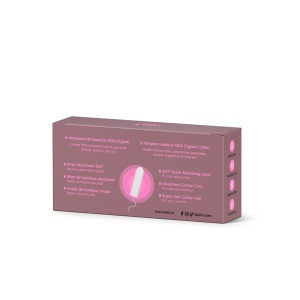 Tampoane din bumbac organic, 16 bucăți, Phin - Img 6