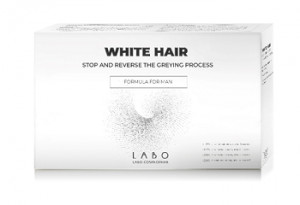 Tratament White Hair pentru controlul răspândirii părului alb, bărbați, 20 fiole x 3,5 ml, Labo