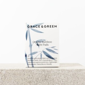Absorbante noapte 100% bambus oragnic,8 bucati, Grace & Green