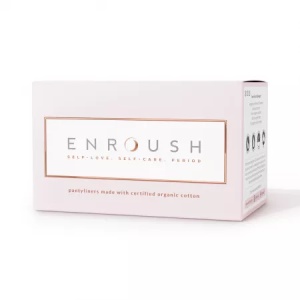 Absorbante zilnice bumbac organic, 24 bucati, Enroush - Img 1