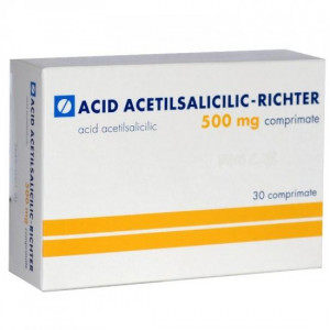Acid Acetilsalicilic 500mg, 30 comprimate, Gedeon Richter