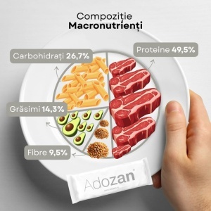 Adozan Vital+ Pudră Nutritivă Completă cu Fibre și Proteine, Gust Neutru, 10 g - Img 2