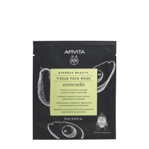 APIVITA Masca express tip servetel hidratanta cu avocado, 10ml