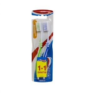 Aquafresh Clean & Flex Periuță de Dinți Medium, 2 bucăți