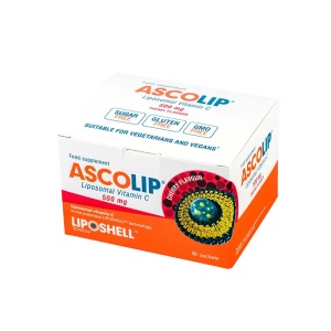 ASCOLIP Vitamina C lipozomală 500 mg cu aromă de cireșe, 30 plicuri, Liposhell
