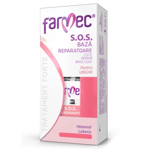 Baza reparatoare pentru unghii SOS Tratament Forte, 11 ml, Farmec