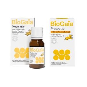 BioGaia Protectis pachet: picaturi probiotice 10 ml + Protectis cu vitamina D3 400 UI 5 ml - Img 4