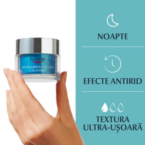 Booster hidratant de noapte Hyaluron-Filler, 30 ml, Eucerin - Img 3